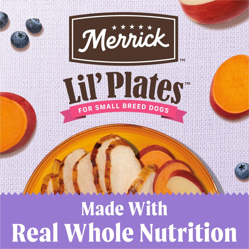 Merrick Lilâ€™ Plates Premium Grain Free Dry Puppy Food For Small Dogs, Real Chicken And Sweet Potato Kibble - 4.0 lb. Bag - Image 3